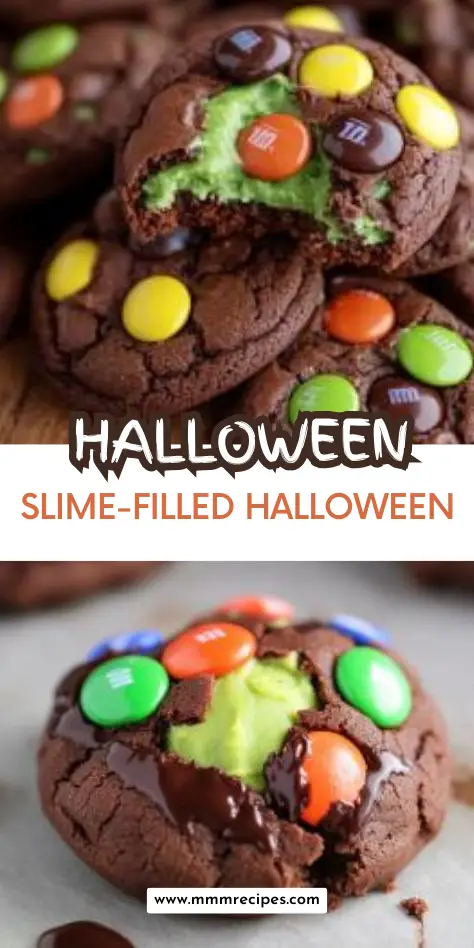 Slime-Filled Halloween Cookies