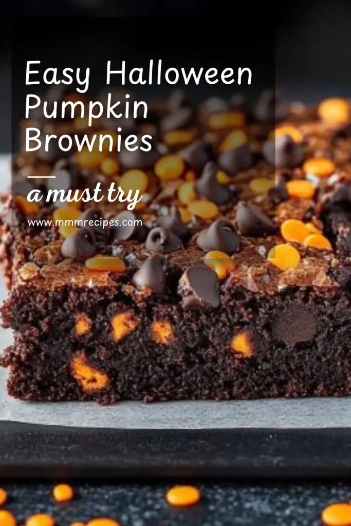 Easy Halloween Pumpkin Brownies: A Spooky and Sweet Treat! 🎃🍫