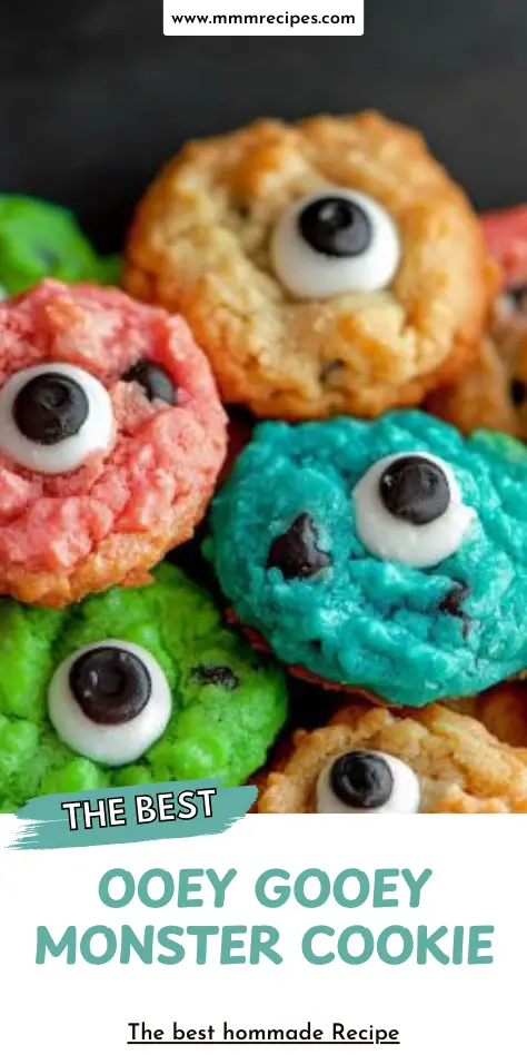 Ooey Gooey Monster Cookies