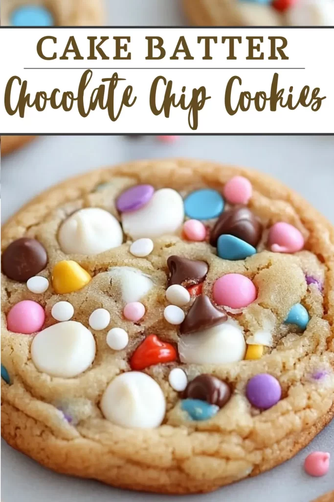 Cake Batter Chocolate Chip Cookies