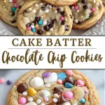 Cake Batter Chocolate Chip Cookies