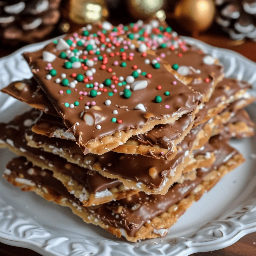 Christmas Crack Saltine Cracker Toffee