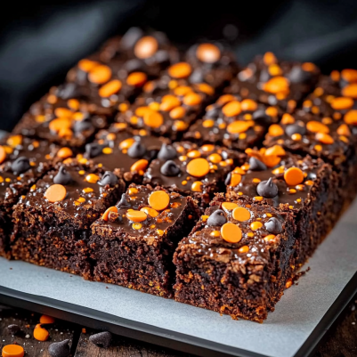 Easy Halloween Pumpkin Brownies: A Spooky and Sweet Treat! 🎃🍫