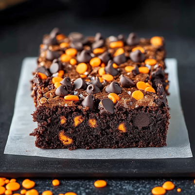 Easy Halloween Pumpkin Brownies: A Spooky and Sweet Treat! 🎃🍫