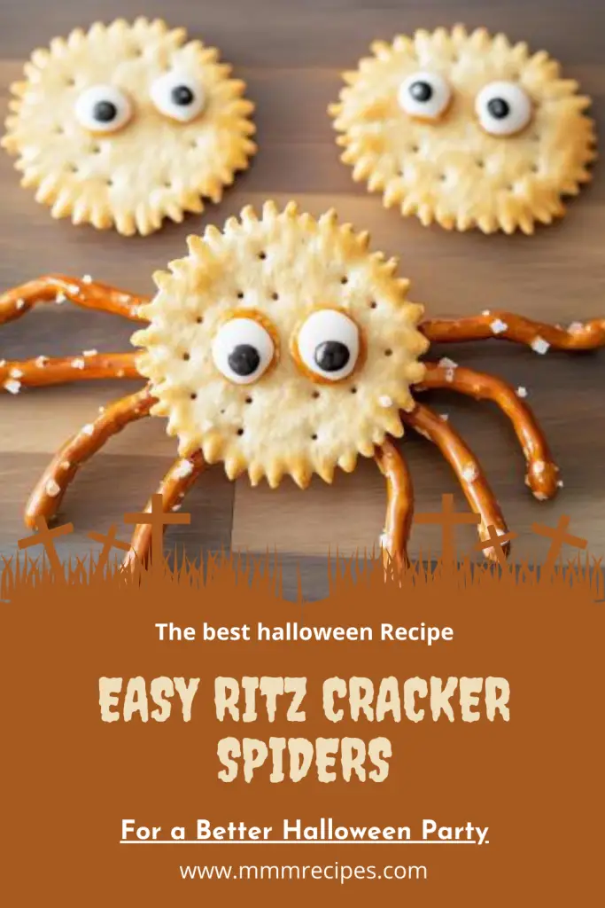 Easy Ritz Cracker Spiders