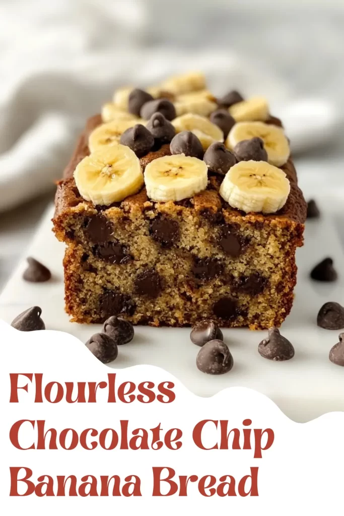 Flourless Chocolate Chip Banana Bread 