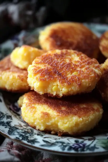 Fried Cornbread – Southern Cornmeal Hoecakes