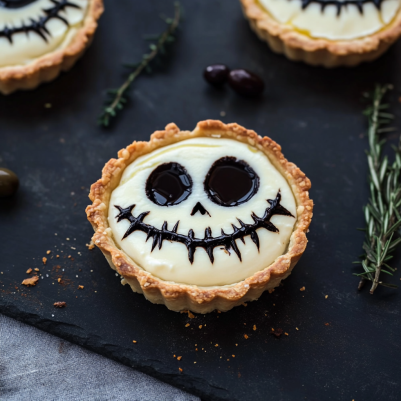 Halloween Jack Skellington Tarts ! Perfect Spooky Treat for Halloween Parties!