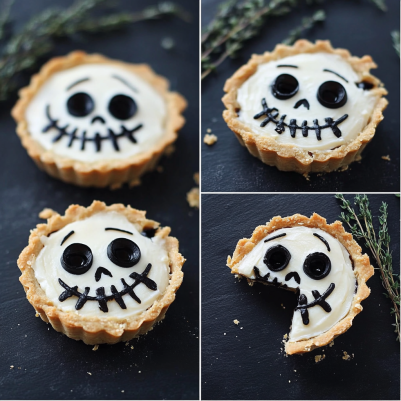 Halloween Jack Skellington Tarts ! Perfect Spooky Treat for Halloween Parties!