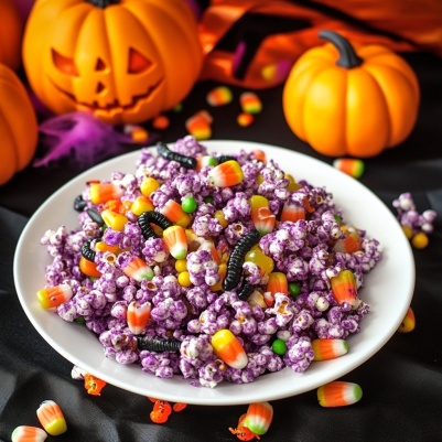 
Halloween Popcorn Mix