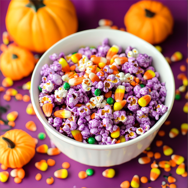 
Halloween Popcorn Mix