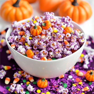 Halloween Popcorn Mix