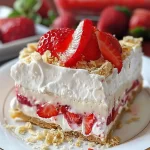 No-Bake Strawberry Cheesecake Lasagna