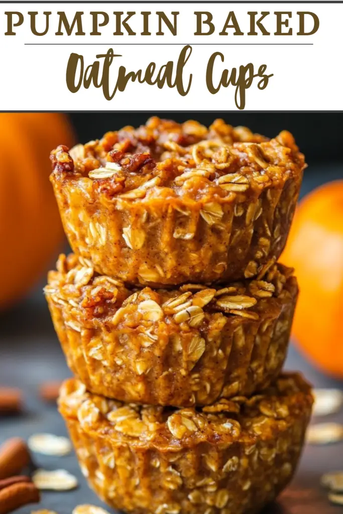 Pumpkin Baked Oatmeal Cups