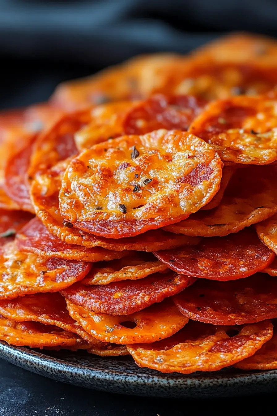 Pepperoni Cheese Crisps