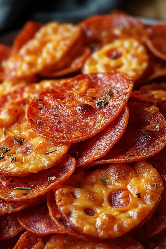 Pepperoni Cheese Crisps 