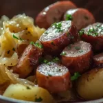 Polish Sausage, Sauerkraut, and Potatoes