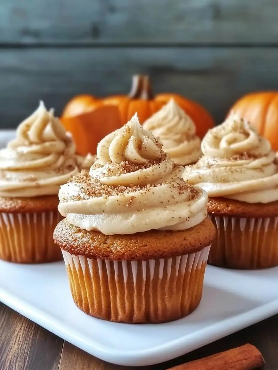 Pumpkin Cupcakes with Brown Butter Cream Cheese Frosting