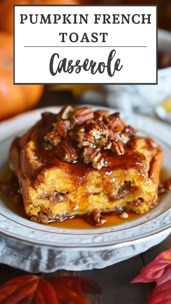 Pumpkin French Toast Casserole

