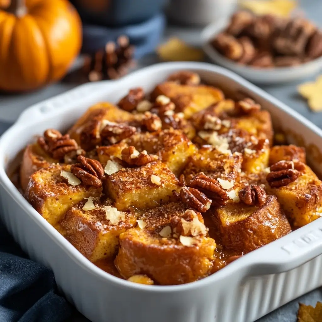 Pumpkin French Toast Casserole