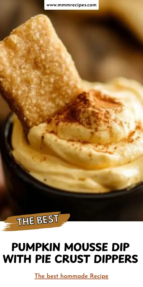 Pumpkin Mousse Dip with Pie Crust Dippers