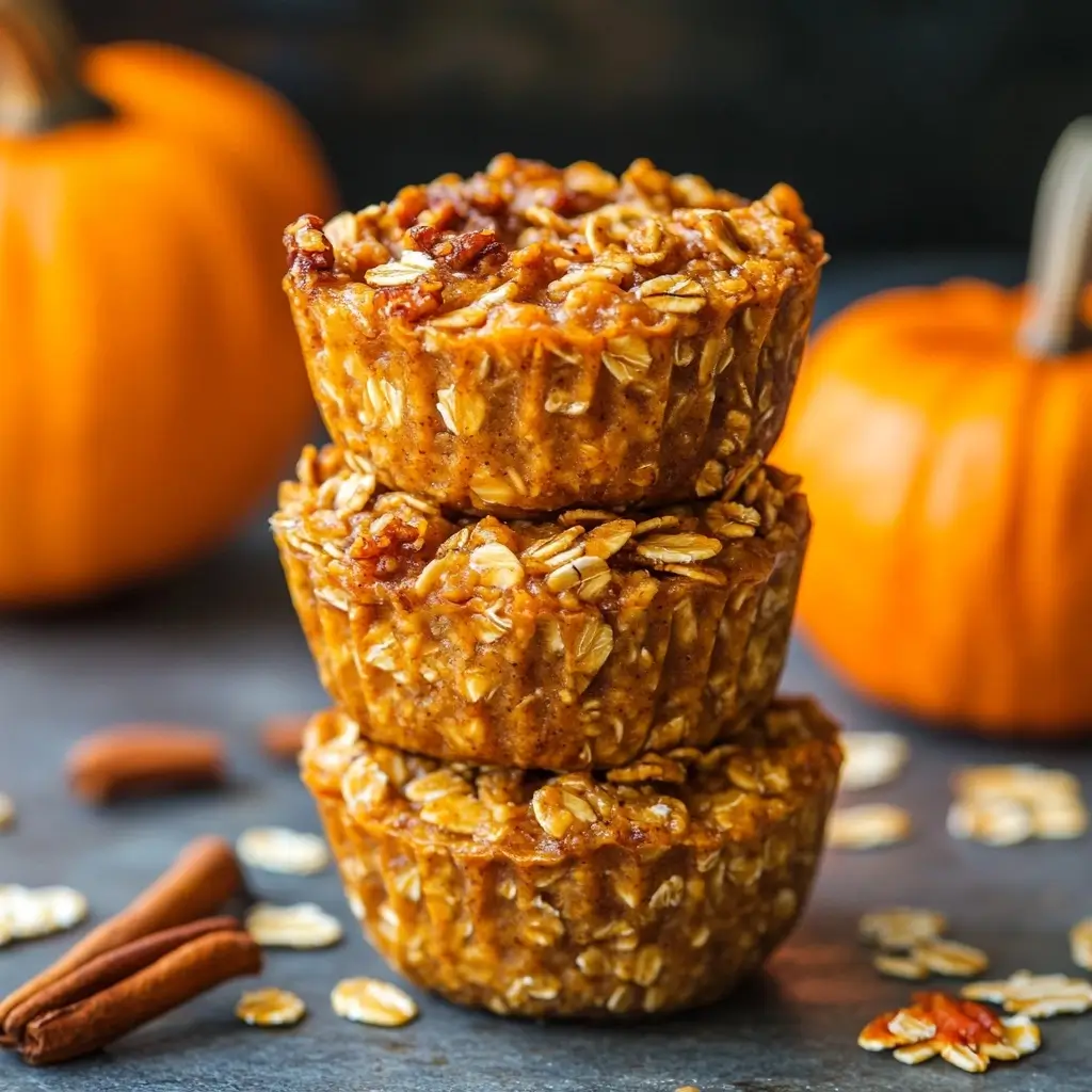 Pumpkin Baked Oatmeal Cups