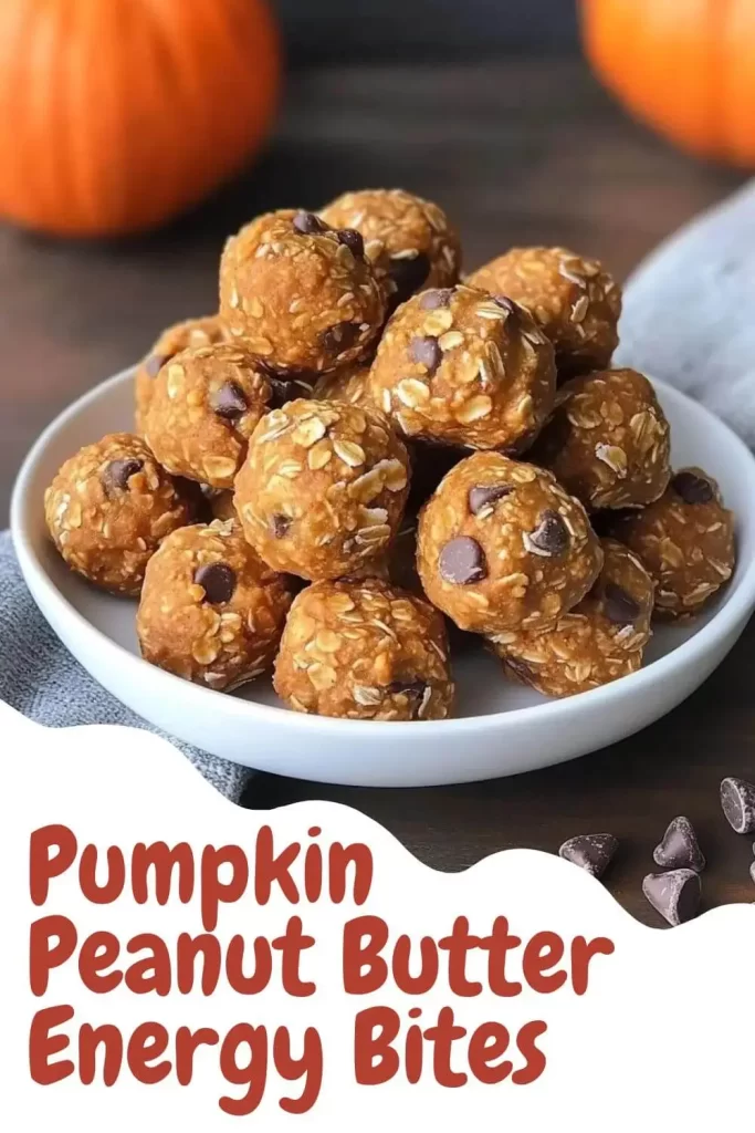 Pumpkin Peanut Butter Energy Bites