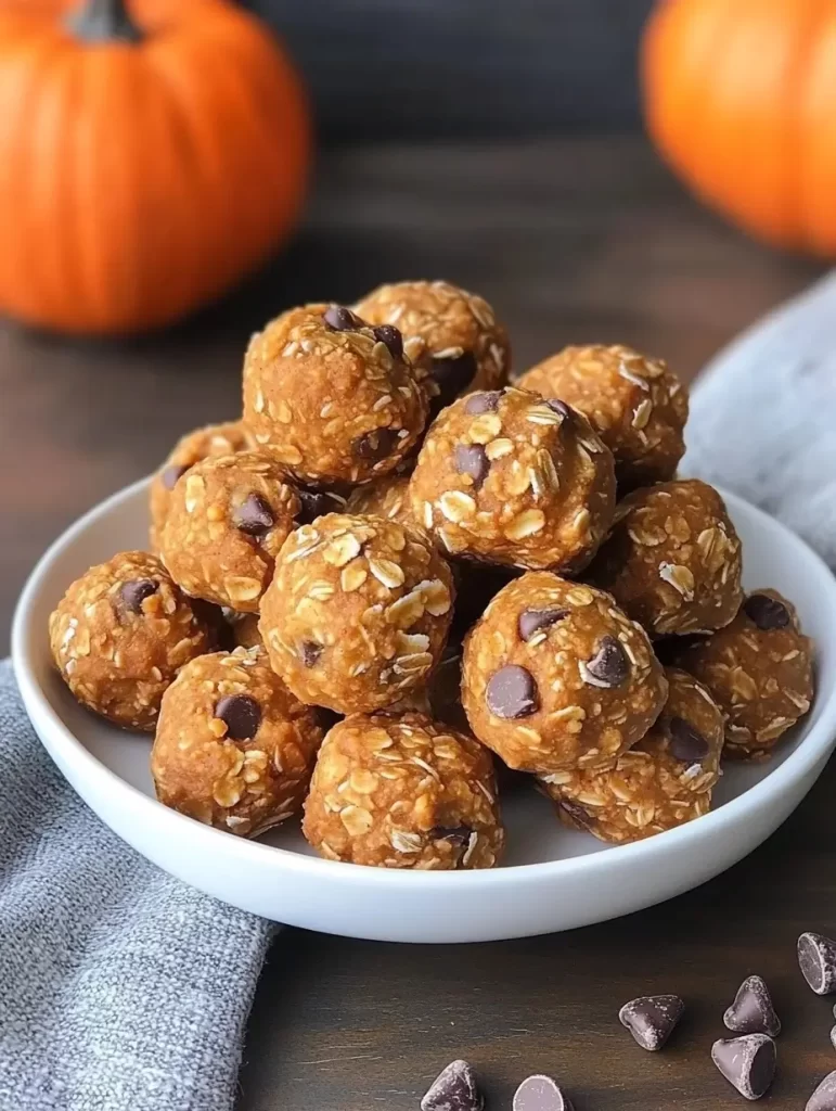 Pumpkin Peanut Butter Energy Bites