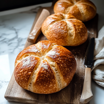 Pumpkin Shaped Bread Bowls Recipe