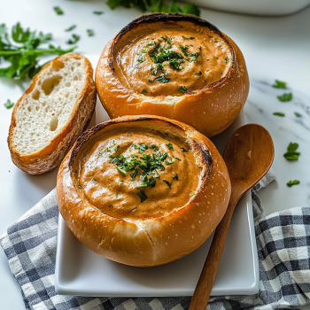 Pumpkin Shaped Bread Bowls Recipe