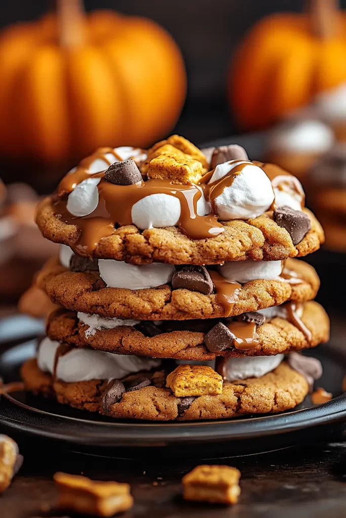 Pumpkin S’mores Cookies