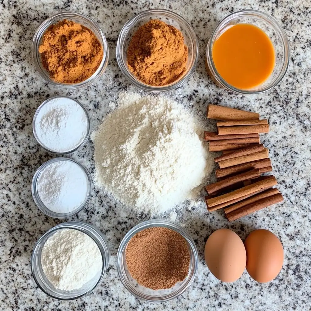 Pumpkin Spiced Cookies ingredients