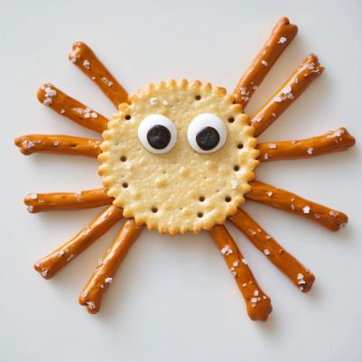 Easy Ritz Cracker Spiders - The Perfect Halloween Snack for Kids!