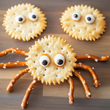 Easy Ritz Cracker Spiders - The Perfect Halloween Snack for Kids!