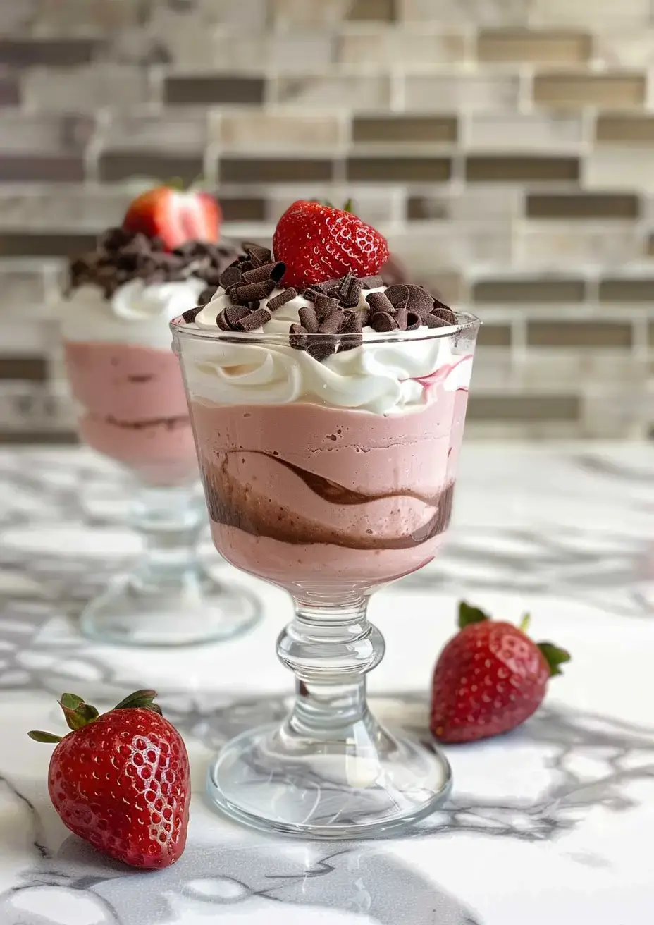 Strawberry Chocolate Mousse