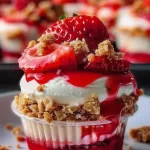 Strawberry Crunch Cheesecake Cups