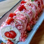 Strawberry Shortcake Cheesecake Dessert Sushi Rolls