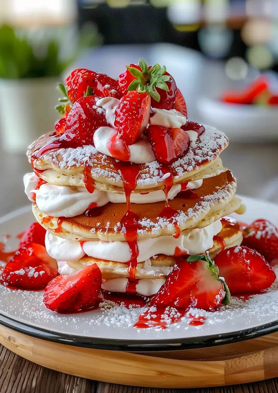 Strawberry Shortcake Pancakes