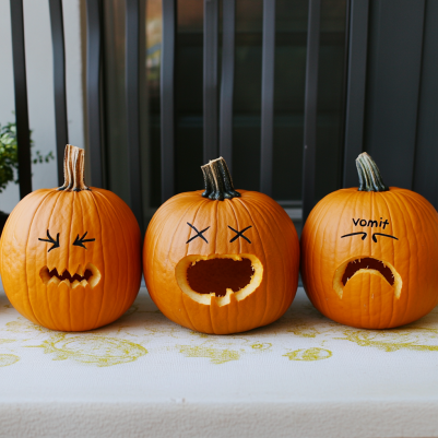 Puking Pumpkin Halloween Taco Board: A spooky Halloween dinner! Fun & easy