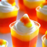 Candy Corn Jello – Easy, No-Bake Halloween Dessert!