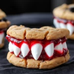 Dracula Dentures Halloween Cookies – Fun, Spooky, and Easy to Make! Perfect for Parties and Family Fun!