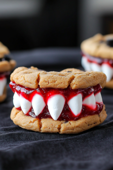 Dracula Dentures Halloween Cookies – Fun, Spooky, and Easy to Make! Perfect for Parties and Family Fun!