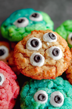 Slime-Filled Halloween Cookies