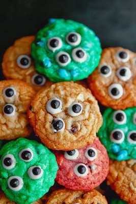 Slime-Filled Halloween Cookies