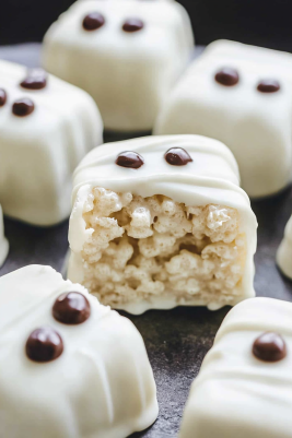 Rice Krispie Treat Mummies 