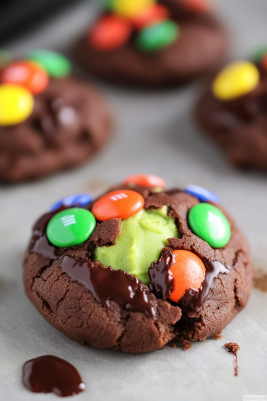 Slime-Filled Halloween Cookies