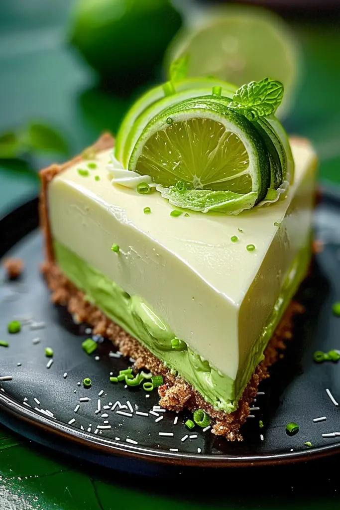 Refreshing Lime Mousse Cheesecake

