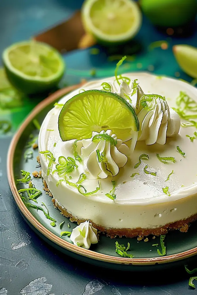 Refreshing Lime Mousse Cheesecake