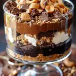 Peanut Butter Fudge Brownie Trifle