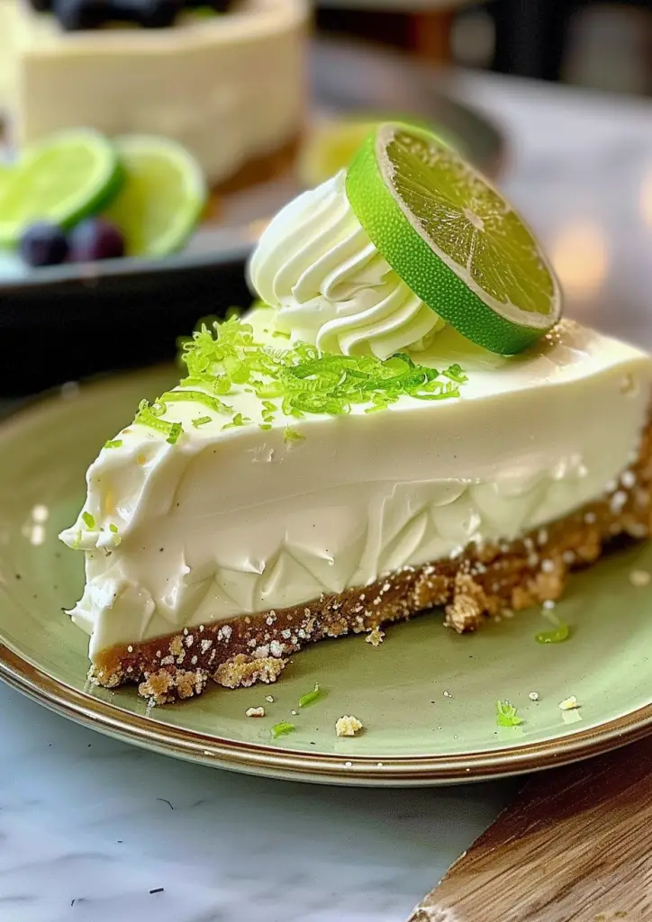 Refreshing Lime Mousse Cheesecake

